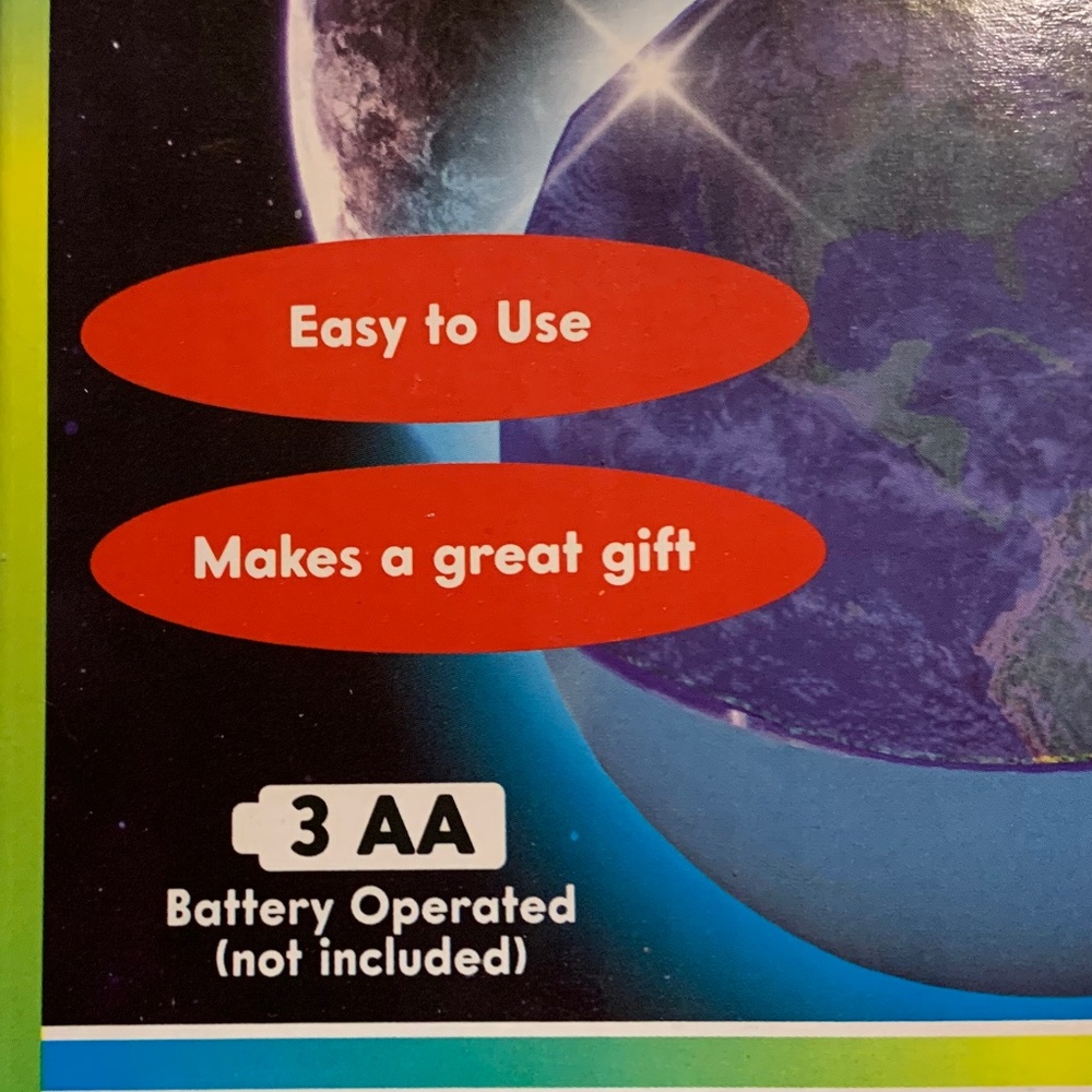 NIB! Earth Lamp Projector LED Color Changing Light! - Picture 3 of 7